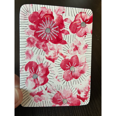Thumbprint Florals aceo art card thumbnail 1