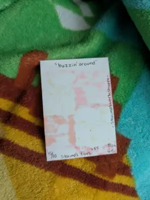 'buzzin' around' - Squimp's Favs - 5/10 aceo art card thumbnail 3