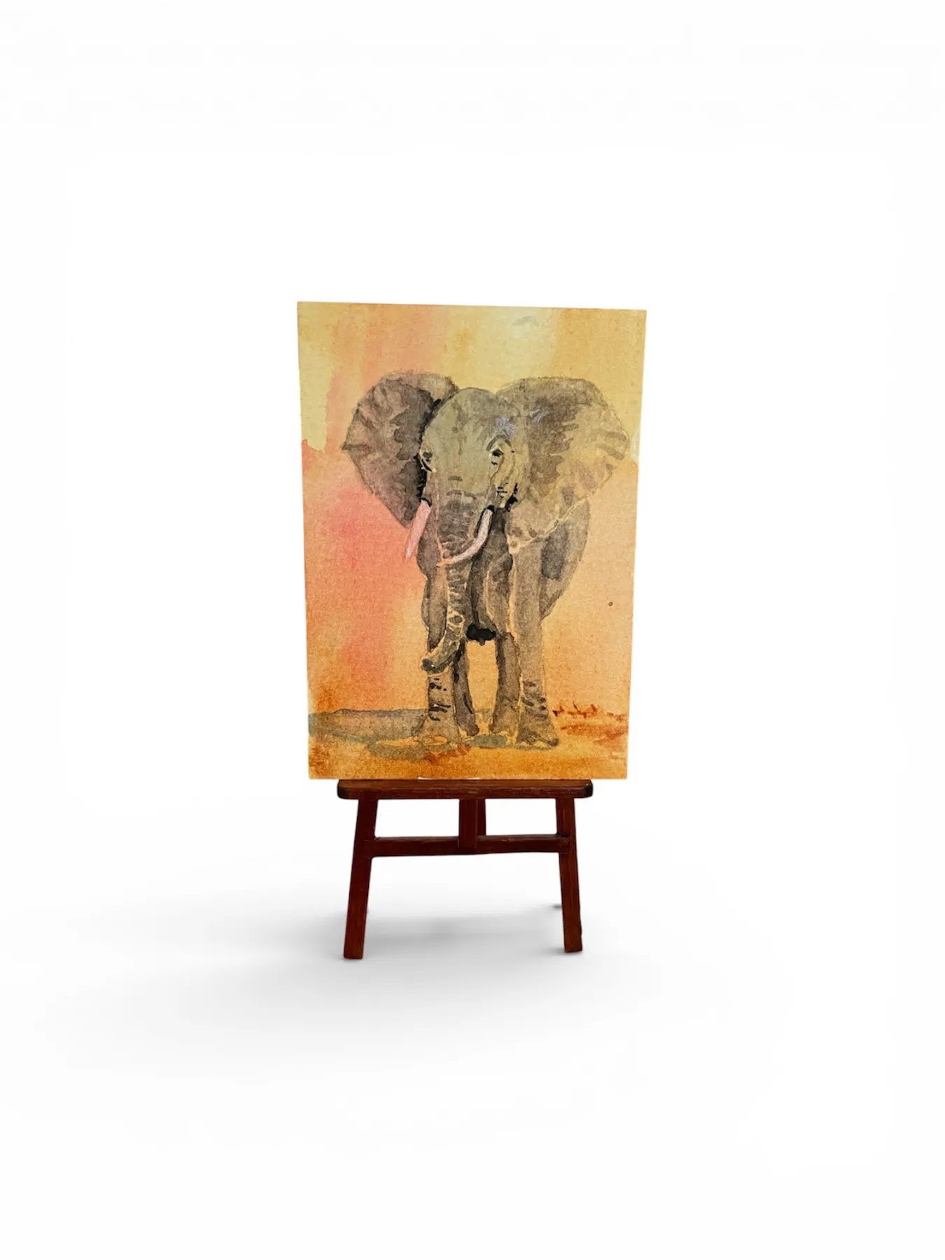 Elephant on the Serengeti aceo art card
