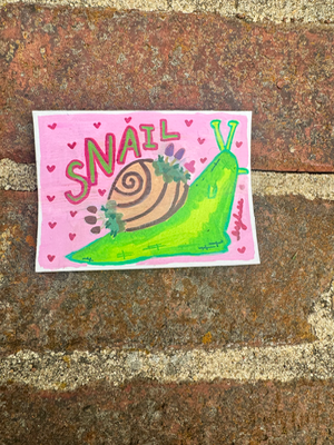 The Garden Lurkers: Snail aceo art card thumbnail 3
