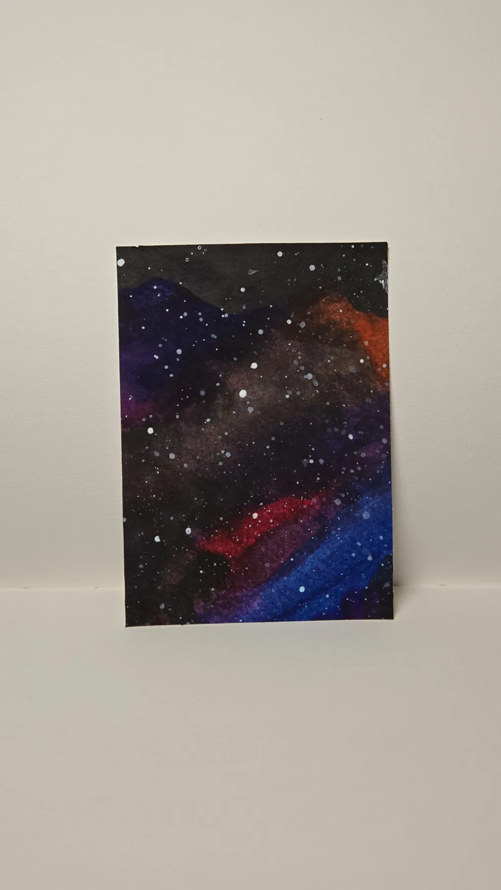 Rainbow sky aceo art card