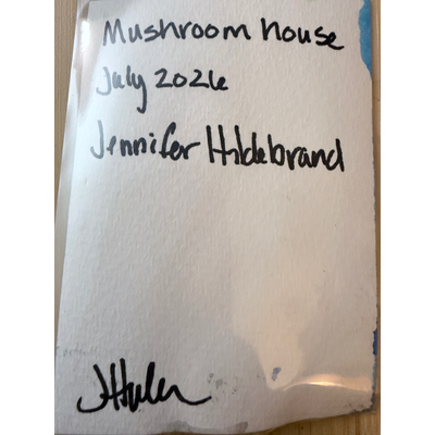 A mushroom house aceo art card thumbnail 3