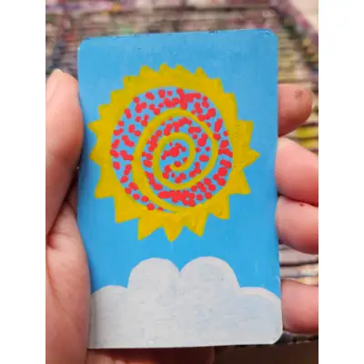 Sunshine aceo art card thumbnail 1