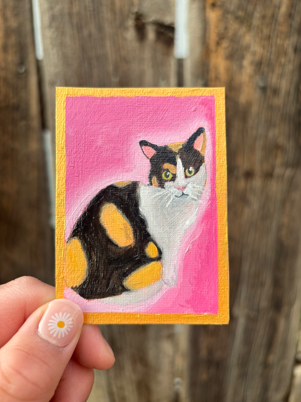 Mr. Snuggles aceo art card