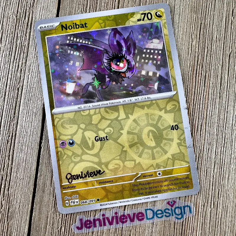 Yassified Pokémon: Noibat aceo art card