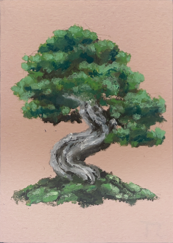 Bonsai aceo art card