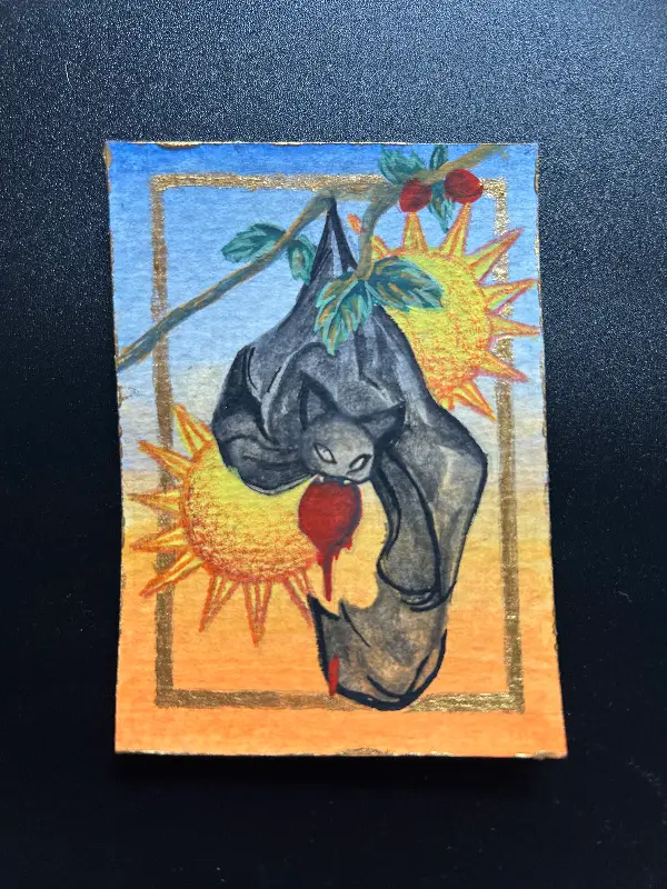 Breakfast For Dinner aceo art card