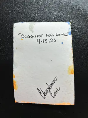 Breakfast For Dinner aceo art card thumbnail 2