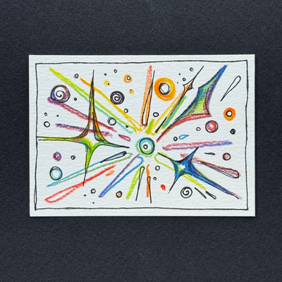 starburst aceo art card thumbnail 2