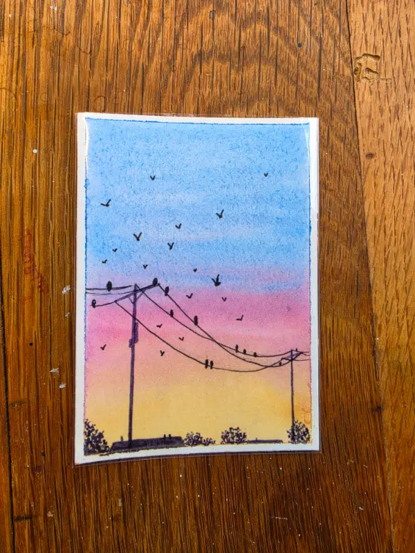 Morning, Neighbor! aceo art card