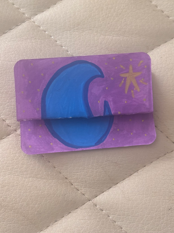 Love you to the moon aceo art card