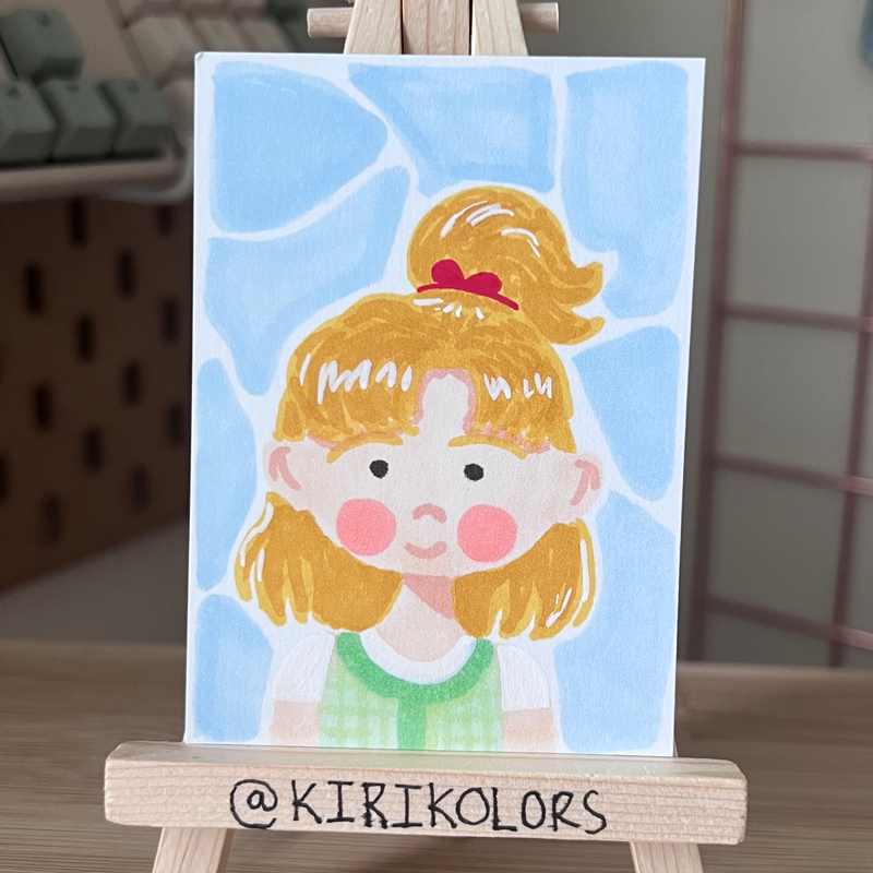 Helpful Canine Villager aceo art card