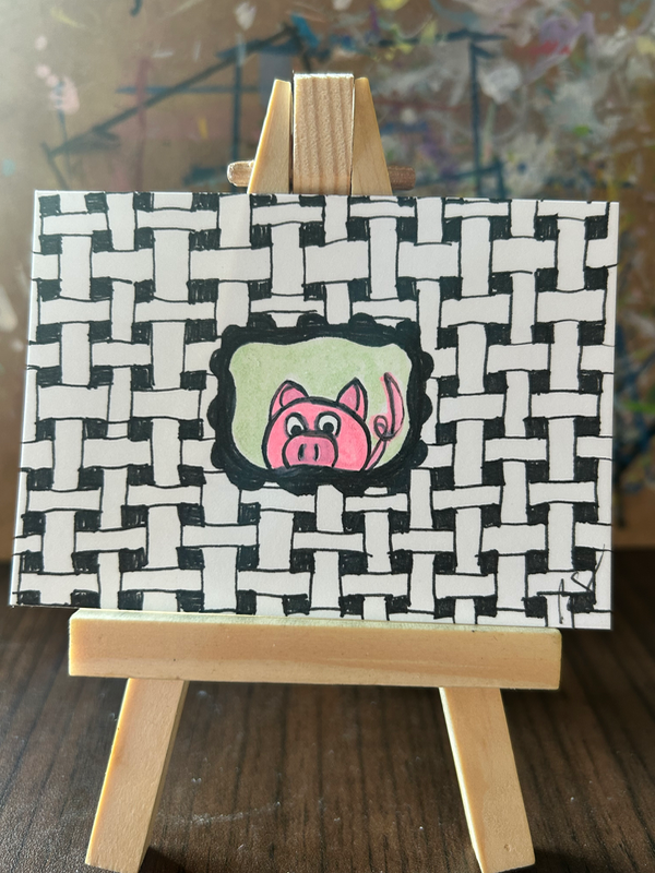 Sneaky Pablo aceo art card