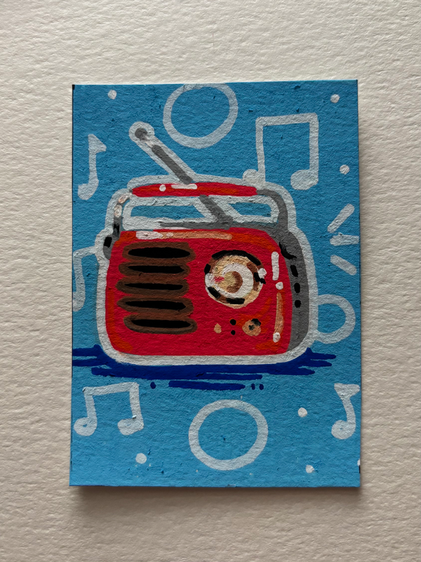 Radio Free Europe aceo art card