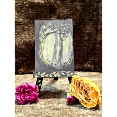 Dancing Fireflies aceo art card thumbnail 2