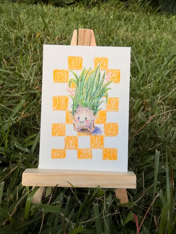 Sedge-Rick Little Plant Guy aceo art card