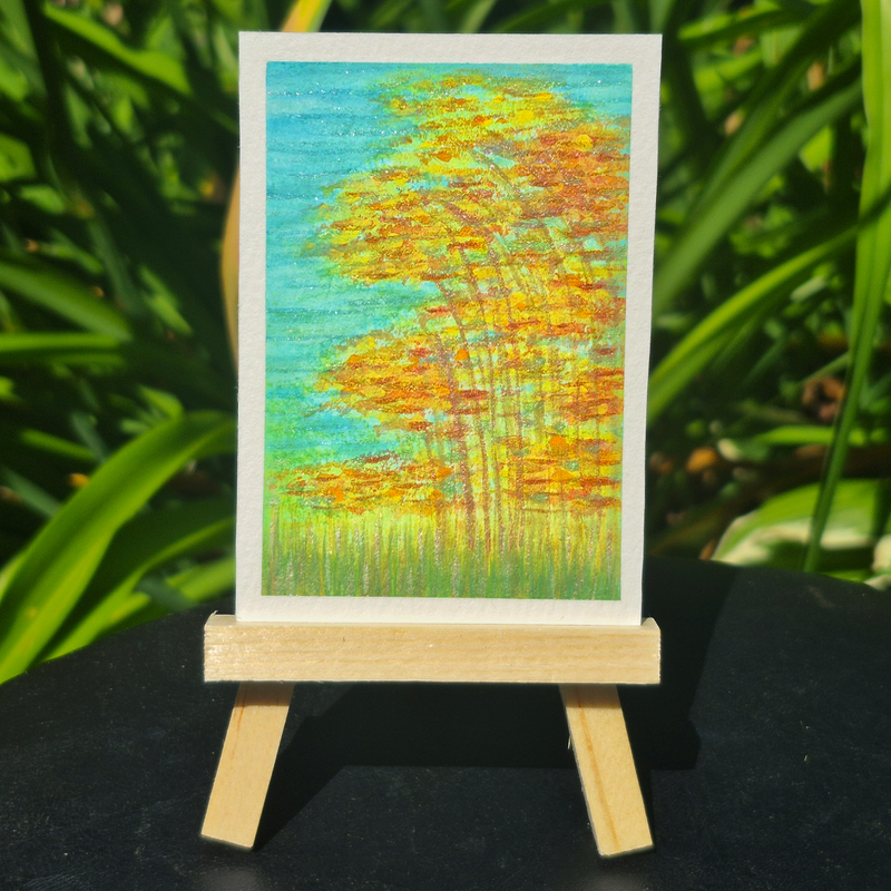 Trees no.1 aceo art card