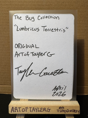 Lumbricus Terrestris aceo art card thumbnail 2