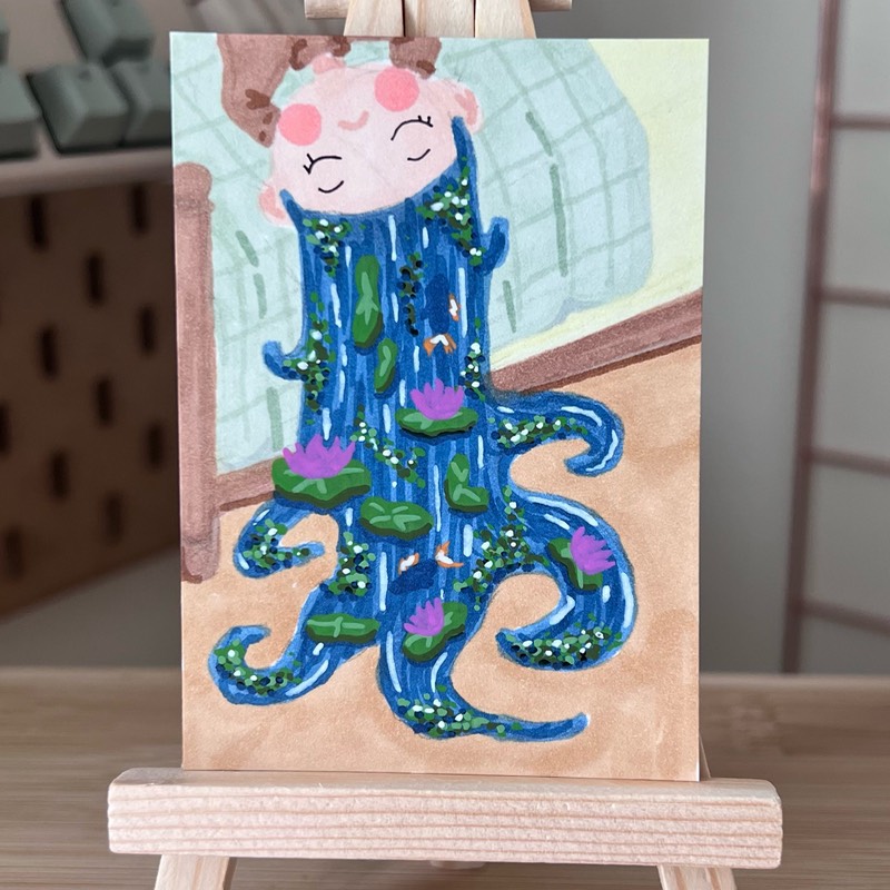 max relax aceo art card