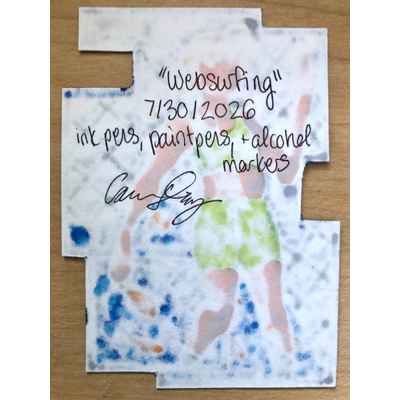 Websurfing aceo art card thumbnail 2