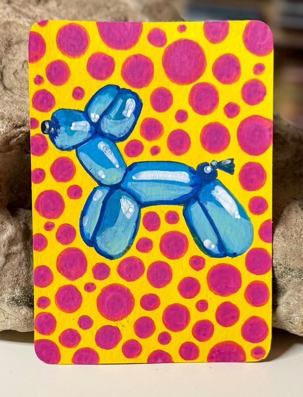 Balloon Animal aceo art card