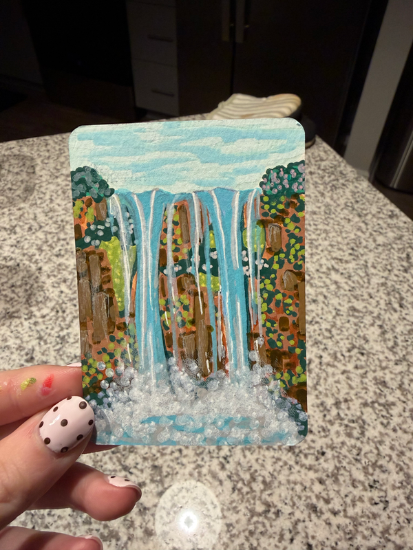 Twin Falls aceo art card