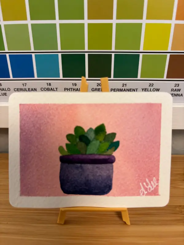 House Plant I : Series II aceo art card