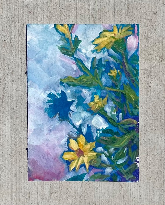Catching Shadows aceo art card