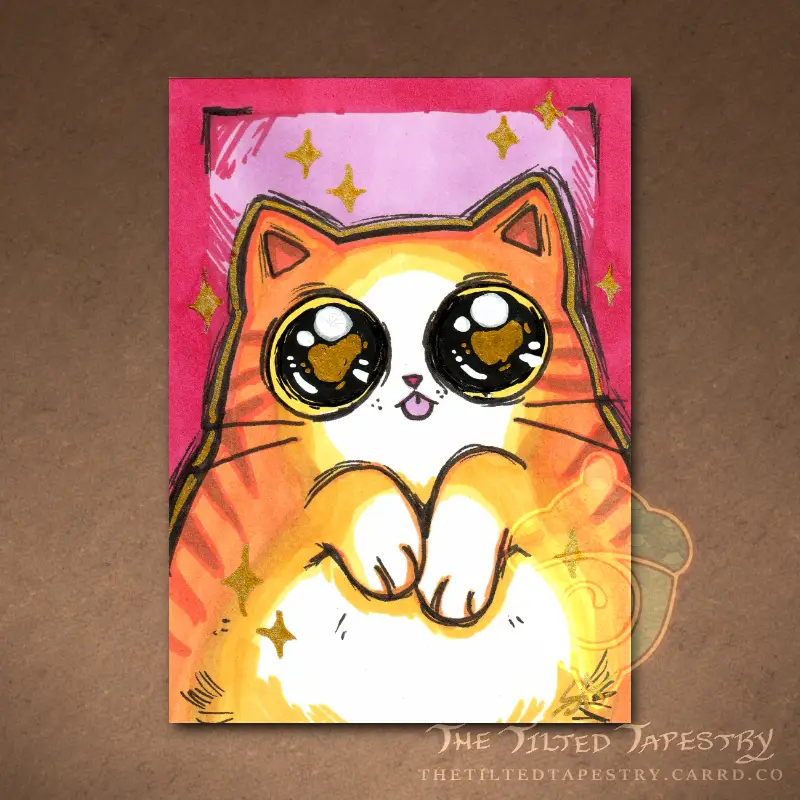 Blebby (Cats Cats Cats Collection) aceo art card