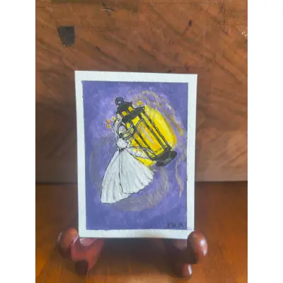 Forbidden Love aceo art card thumbnail 2