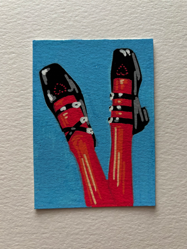 Cross My Heart aceo art card