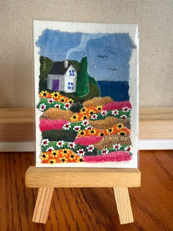 Seaside B&B aceo art card