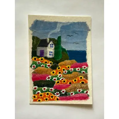 Seaside B&B aceo art card thumbnail 2