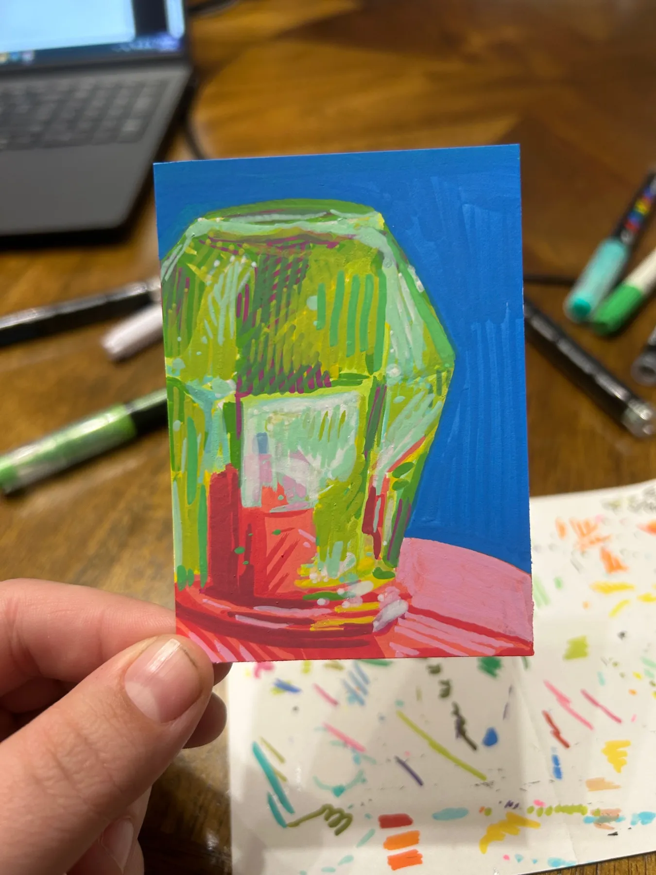 Ring Pop 3 aceo art card