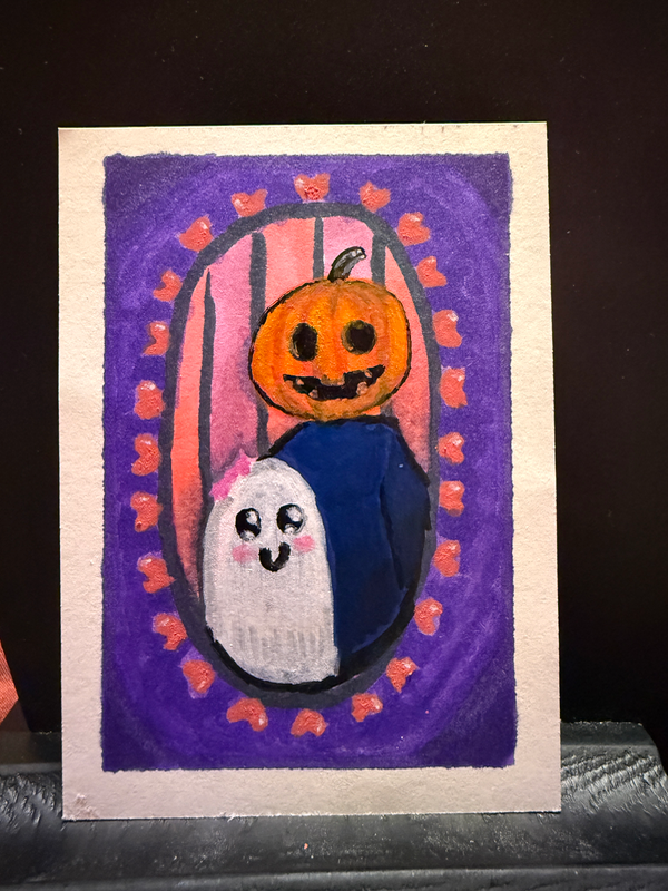 The Two of Us aceo art card