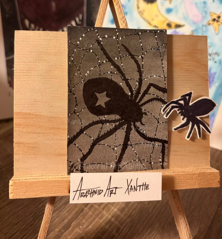 Night Sky |inks aceo art card
