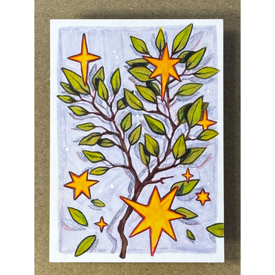 Star Thorn aceo art card thumbnail 1