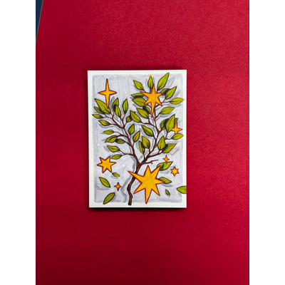 Star Thorn aceo art card thumbnail 3