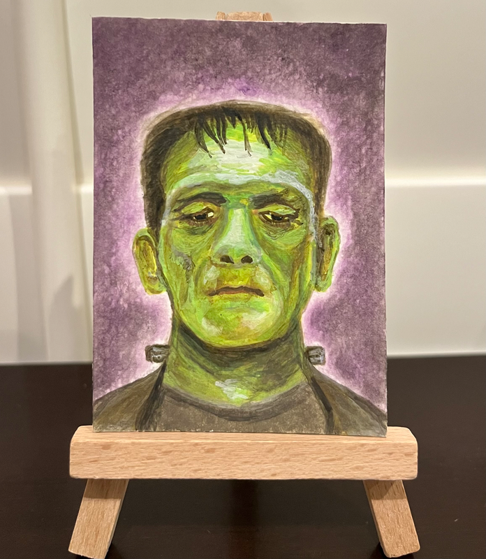 Frankenstein aceo art card