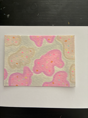 Circus Animal Cookie aceo art card thumbnail 2