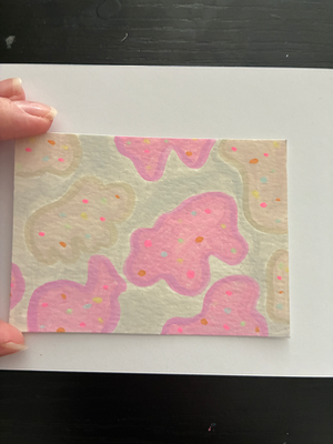 Circus Animal Cookie aceo art card thumbnail 1