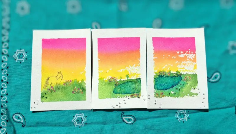 ☆walkabout☆ aceo art card