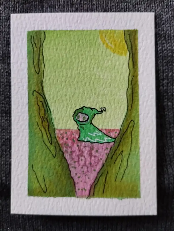 Found You aceo art card
