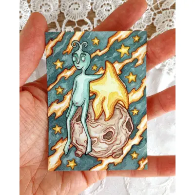 Universal Pals aceo art card thumbnail 2