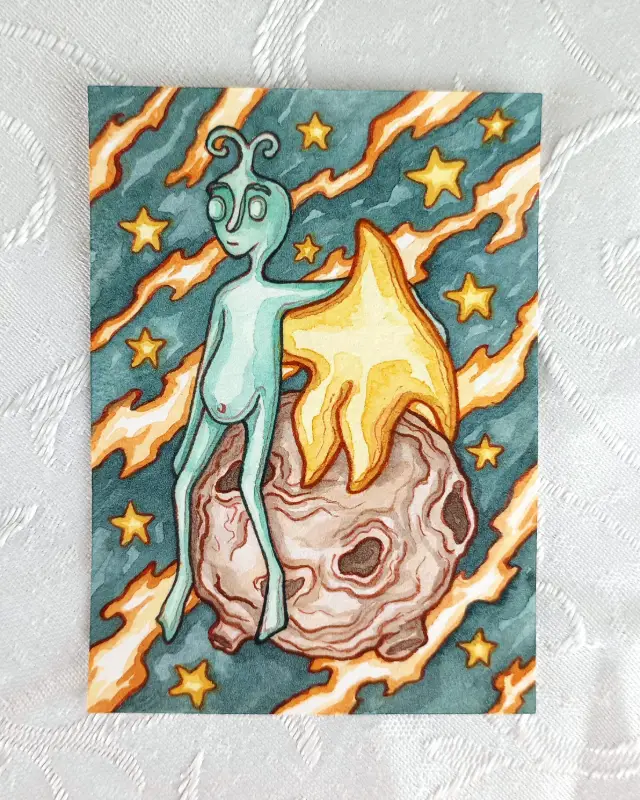 Universal Pals aceo art card