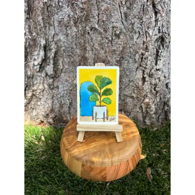 Forest the Fig aceo art card thumbnail 1