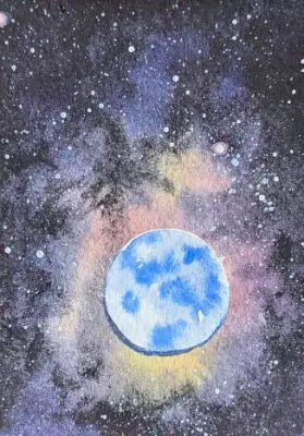 Personal Space #5 aceo art card thumbnail 1