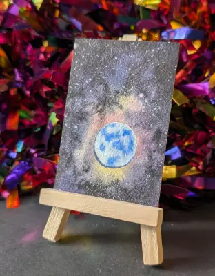 Personal Space #5 aceo art card thumbnail 2