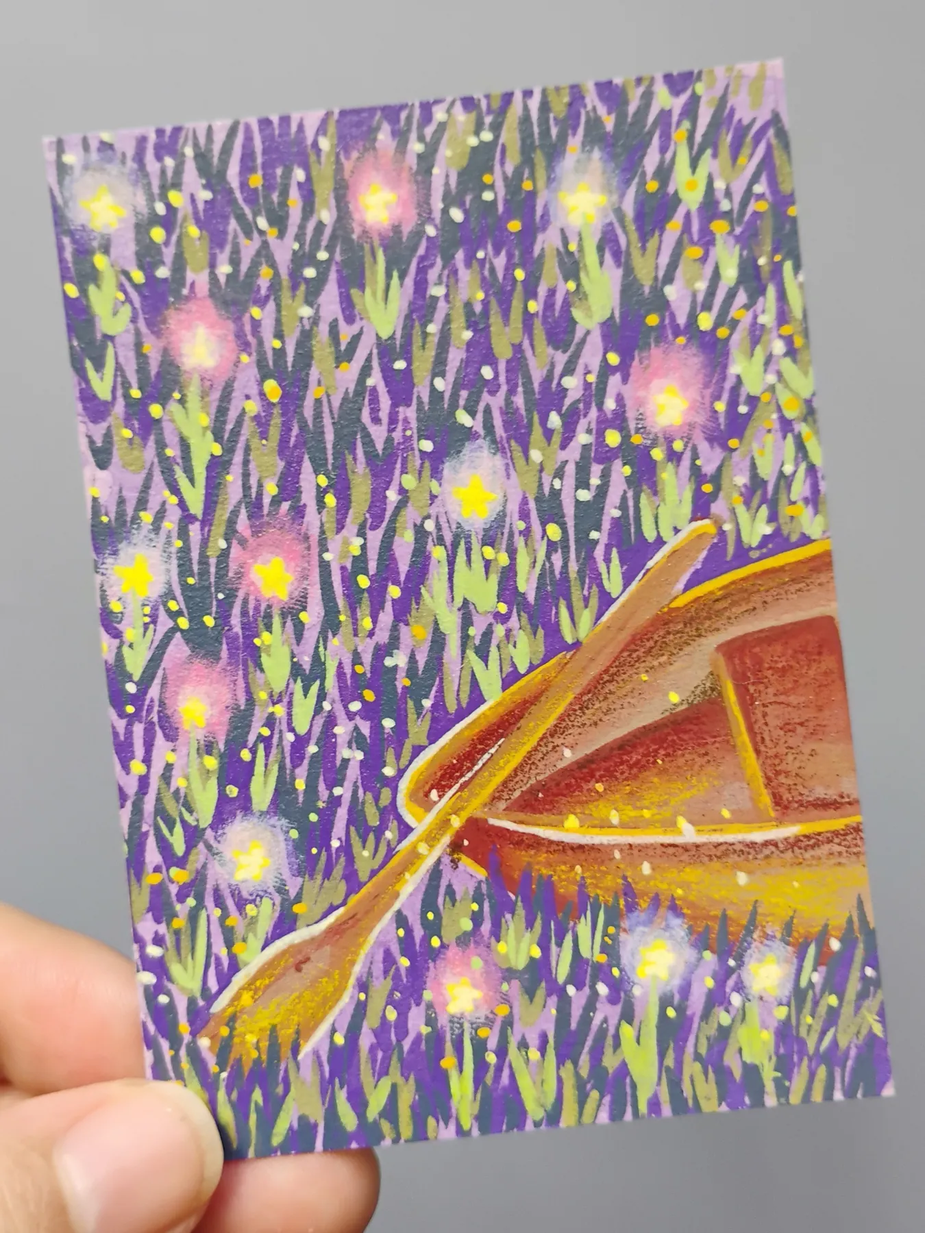 Twilight Rows aceo art card
