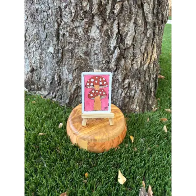 Champ the Champignon aceo art card thumbnail 1